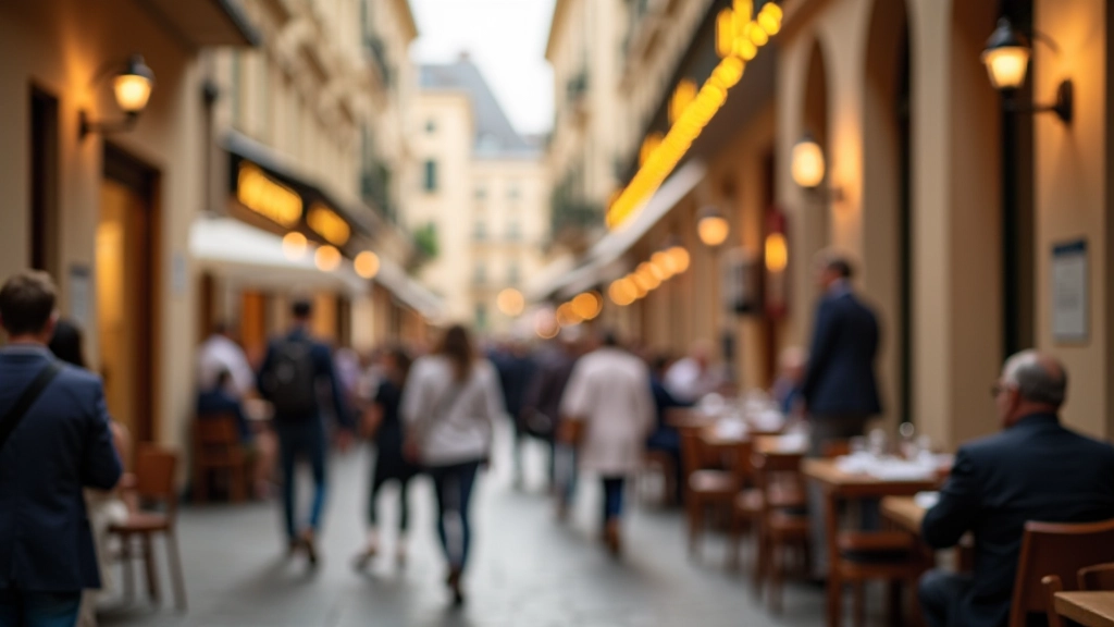 Destination touristique française avec visiteurs profitant des services d'hôtellerie
